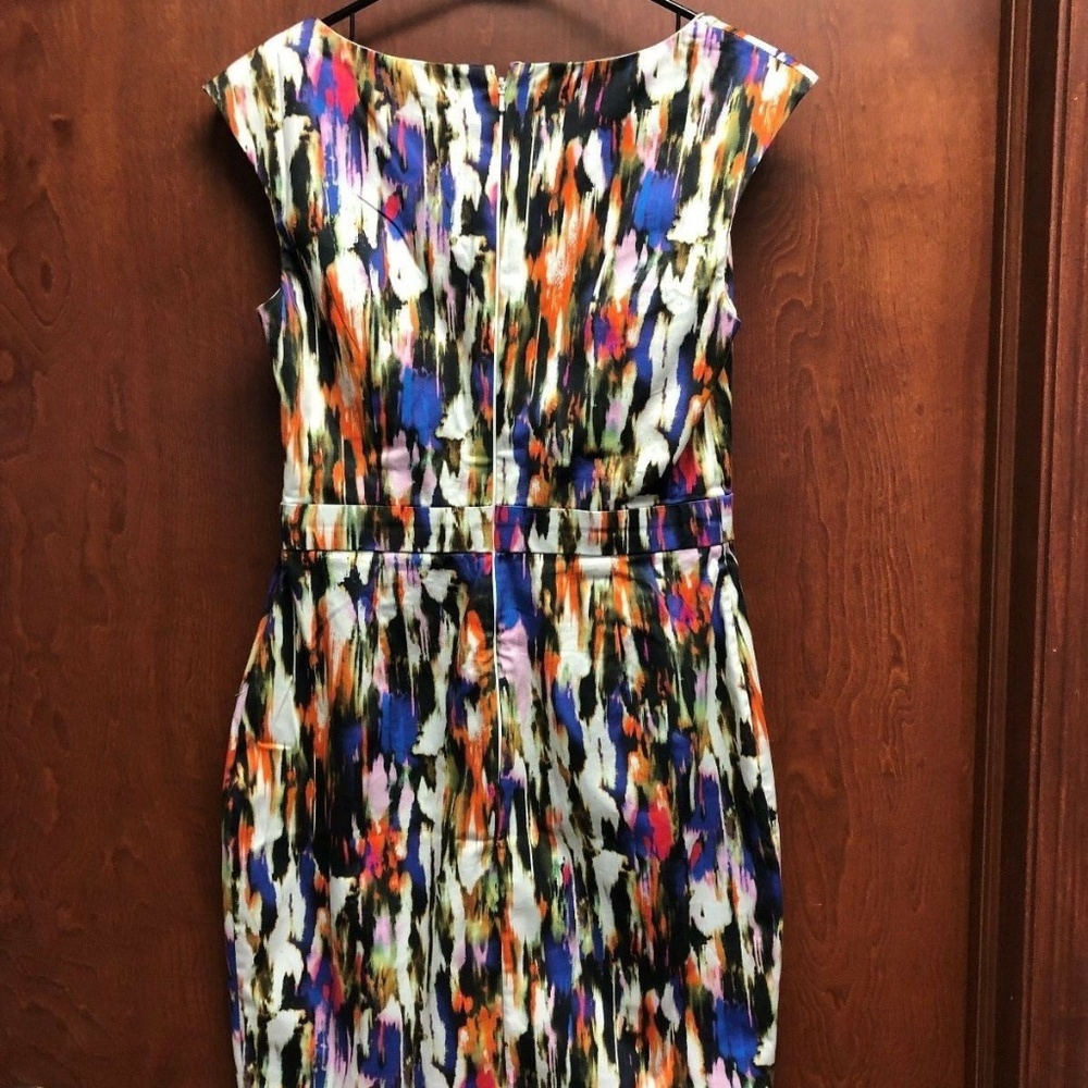 French Connection Dress size 6 Sheath Streak-Print - Picture 3 of 3